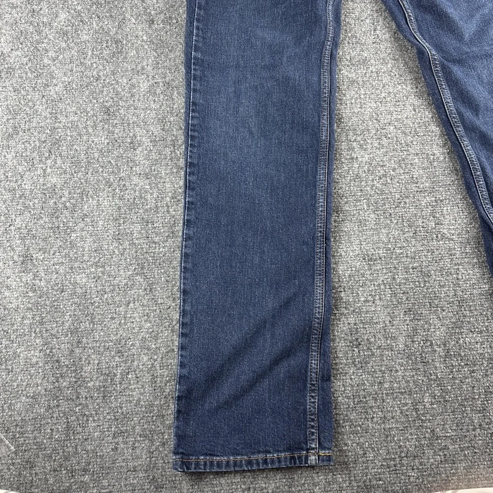 Levi's 514 Men's Straight Fit Jeans Size 32x34 Dark Wash Indigo Blue Denim